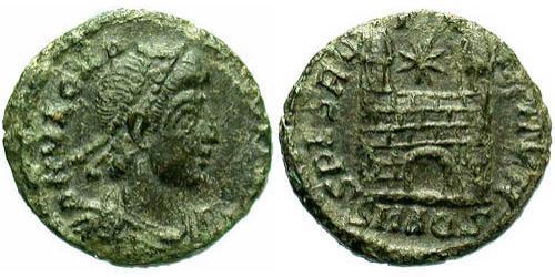 1 Follis /  AE4 羅馬帝國 青铜 Magnus Maximus (335-388)