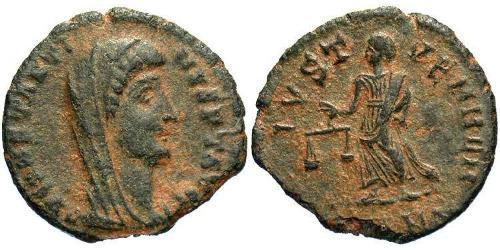 1 Follis /  AE4 羅馬帝國 青铜 君士坦丁大帝