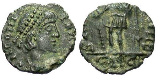 1 Follis /  AE4 羅馬帝國 青铜 君士坦提烏斯二世