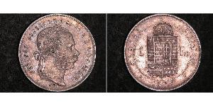 1 Forint Autriche-Hongrie (1867-1918) Argent Franz Joseph I (1830 - 1916)