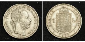 1 Forint Autriche-Hongrie (1867-1918) Argent Franz Joseph I (1830 - 1916)