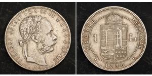 1 Forint Impero austro-ungarico (1867-1918) Argento Franz Joseph I (1830 - 1916)