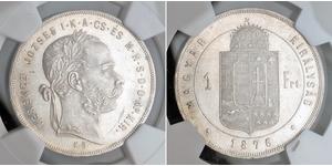 1 Forint Impero austro-ungarico (1867-1918) Argento Franz Joseph I (1830 - 1916)