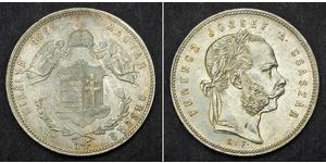 1 Forint Österreich-Ungarn (1867-1918) Silber Franz Joseph I (1830 - 1916)