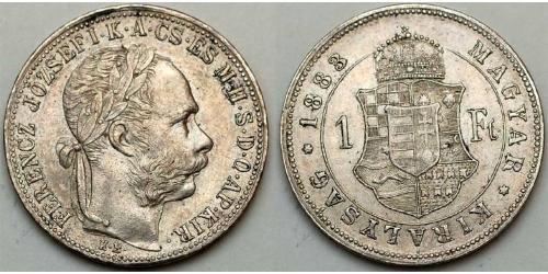 1 Forint Imperio austrohúngaro (1867-1918)  Franz Joseph I (1830 - 1916)