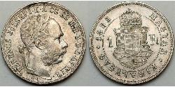 1 Forint Impero austro-ungarico (1867-1918)  Franz Joseph I (1830 - 1916)