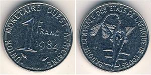 1 Franc French West Africa (1895-1958) Acier 