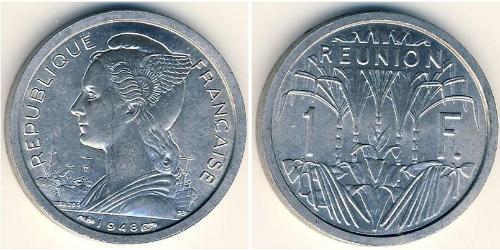1 Franc Reunion Alluminio 