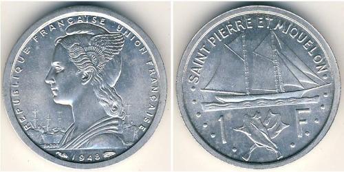 1 Franc Saint-Pierre e Miquelon Alluminio 