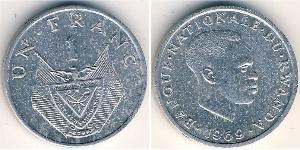1 Franc Ruanda Aluminio 