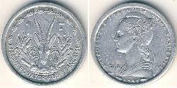 1 Franc French West Africa (1895-1958) Aluminium 