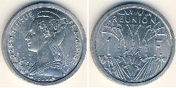 1 Franc Reunion Aluminium 