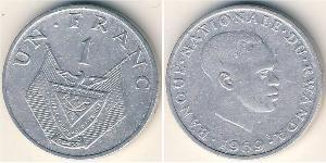 1 Franc Rwanda (1962 - ) Aluminium 