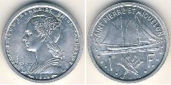 1 Franc Saint-Pierre und Miquelon Aluminium 
