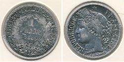 1 Franc Deuxième République (France) (1848-1852) Argent 