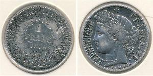 1 Franc Deuxième République (France) (1848-1852) Argent 