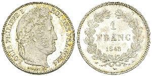 1 Franc Monarchie de Juillet (1830-1848) Argent Louis-Philippe I (1773 -1850)