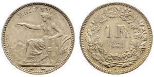 1 Franc Suisse Argent 