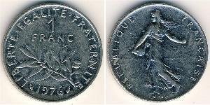 1 Franc France Argent/Cuivre/Nickel 