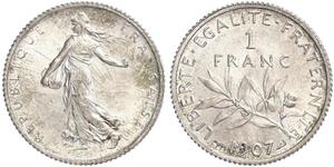 1 Franc France Argent/Cuivre/Nickel 