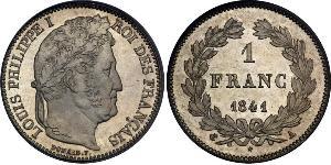 1 Franc Monarchia di Luglio (1830-1848) Argento Luigi Filippo di Francia (1773 -1850)