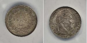 1 Franc Monarchia di Luglio (1830-1848) Argento Luigi Filippo di Francia (1773 -1850)
