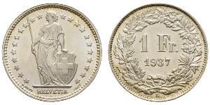1 Franc Svizzera Argento 