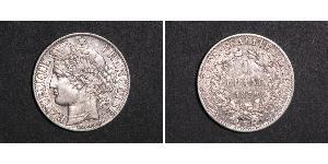 1 Franc Terza Repubblica francese (1870-1940)  Argento 