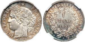 1 Franc Terza Repubblica francese (1870-1940)  Argento 