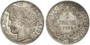 1 Franc Terza Repubblica francese (1870-1940)  Argento 