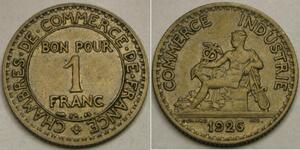 1 Franc Dritte Französische Republik (1870-1940)  Bronze 