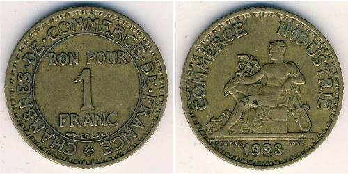 1 Franc Troisième République (1870-1940)  Bronze 