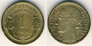 1 Franc French Third Republic (1870-1940)  Bronze/Aluminium 