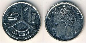 1 Franc Belgium Copper/Nickel 