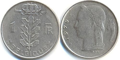 1 Franc Belgium Copper/Nickel 