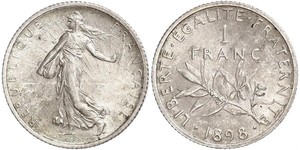 1 Franc France Copper/Silver/Nickel 