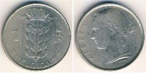 1 Franc Belgique Cuivre/Nickel 