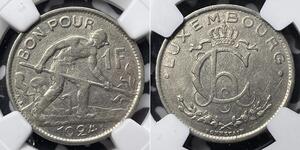 1 Franc Luxembourg (pays) Cuivre/Nickel 