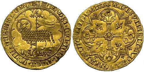 1 Franc Kingdom of France (843-1791) Gold John II of France (1319-1364)