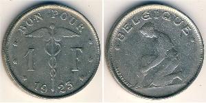 1 Franc Belgio Nichel 