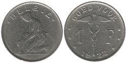 1 Franc Belgien Nickel 