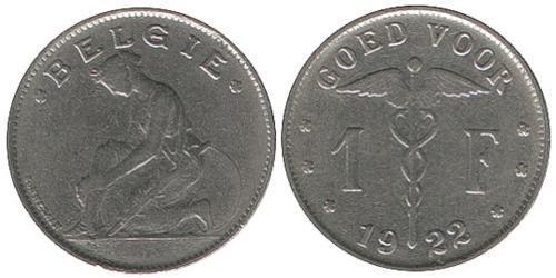 1 Franc Belgien Nickel 