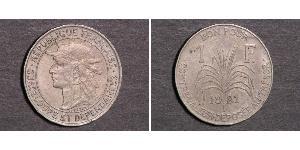 1 Franc Guadalupe (1648 - ) Níquel/Cobre 