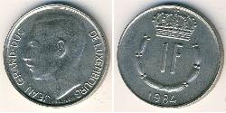 1 Franc Luxemburgo Níquel/Cobre 
