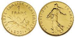1 Franc Cinquième République (1958 - ) Or 