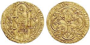 1 Franc Francia medioevale (843-1791) Oro Charles V of France (1338 - 1380)