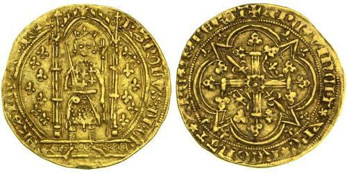 1 Franc Reino de Francia (843-1791) Oro Charles V of France (1338 - 1380)