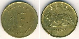 1 Franc Burundi Ottone 