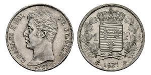 1 Franc Reino de Francia (1815-1830) Plata 