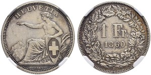 1 Franc Suiza Plata 